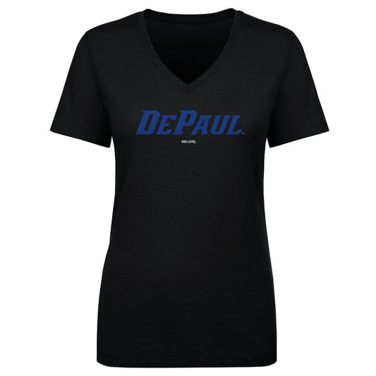 DePaul Blue Demons Wordmark Royal WHT