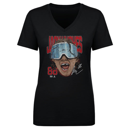 Jack Hughes New Jersey Goggles WHT
