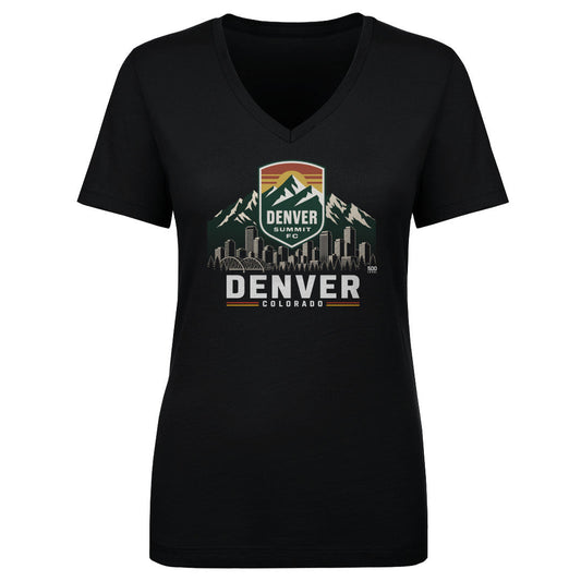 Denver Summit FC Skyline Logo WHT