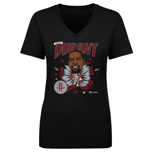 Kevin Durant Houston Rockets Caricature WHT