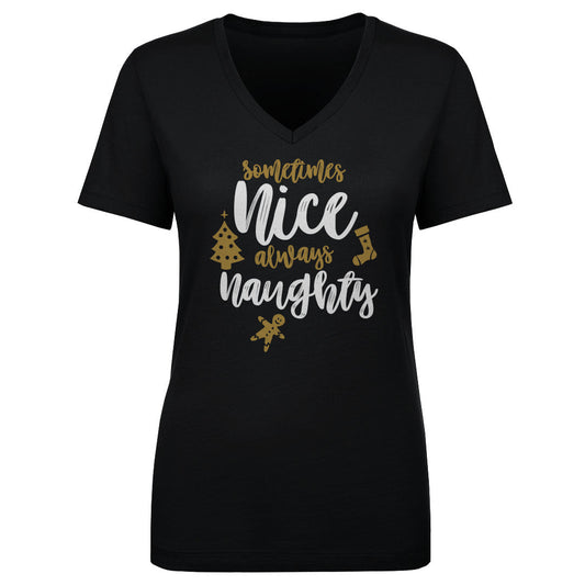 Christmas Sometimes Nice Always Naughty WHT