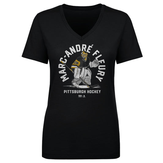 Marc-Andre Fleury Pittsburgh Emblem WHT
