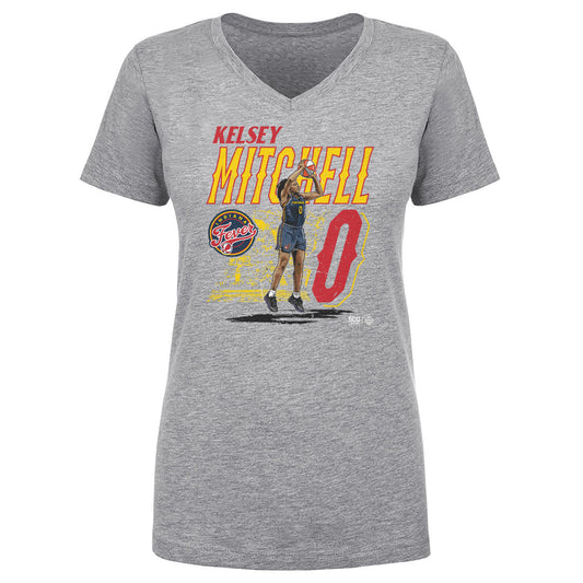 Kelsey Mitchell Indiana Fever Court WHT