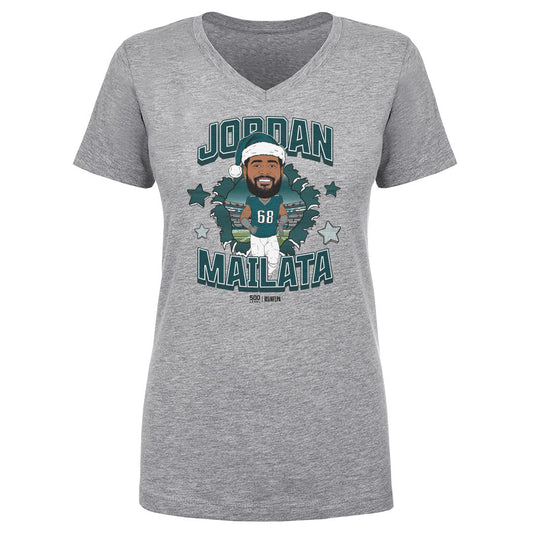 Jordan Mailata Philadelphia Santa Hat WHT