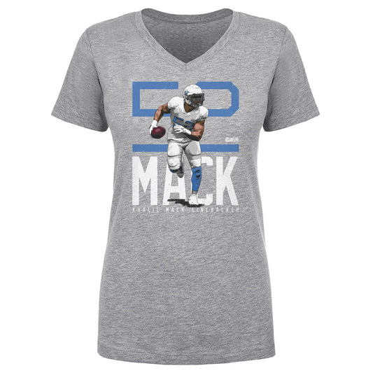 Khalil Mack Los Angeles C Bold Number WHT