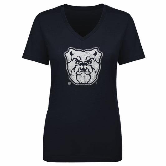 Butler Bulldogs Bulldog Vintage Logo WHT