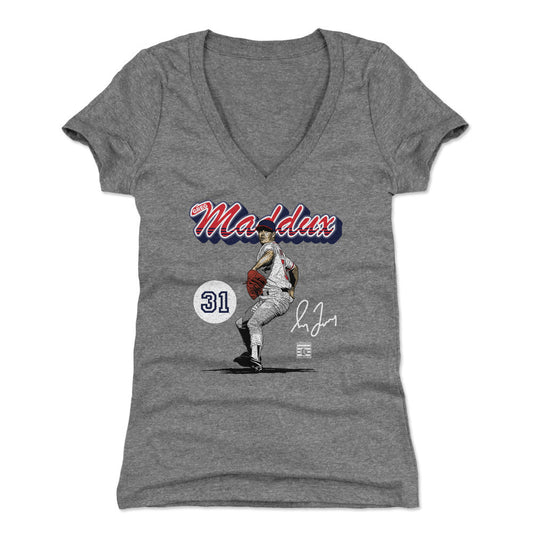 Greg Maddux Atlanta Retro Script WHT