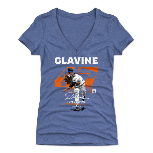 Tom Glavine Throwback Number WHT