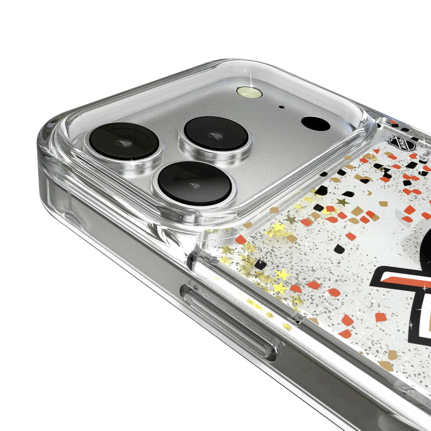 Anaheim Ducks Confetti Glitter Phone Case for Apple iPhone