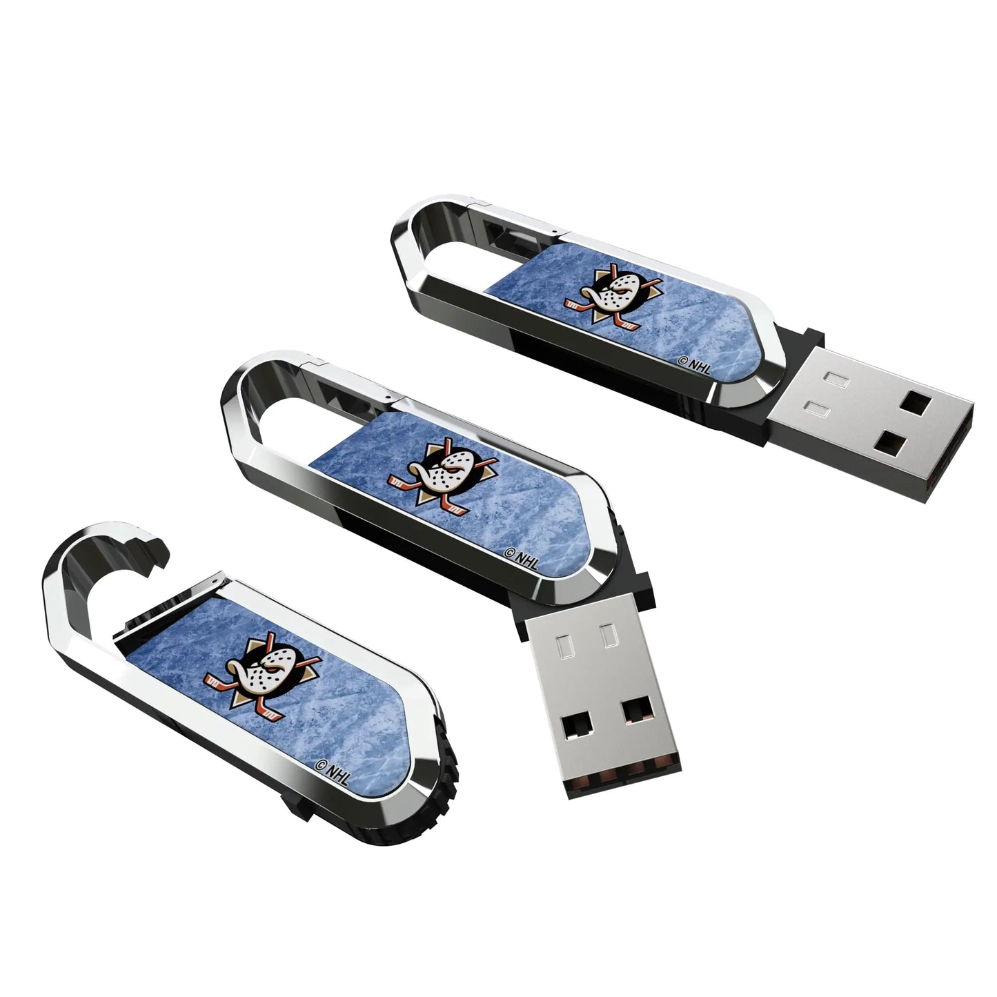 Anaheim Ducks Ice Flood USB 64GB Clip Style Flash Drive