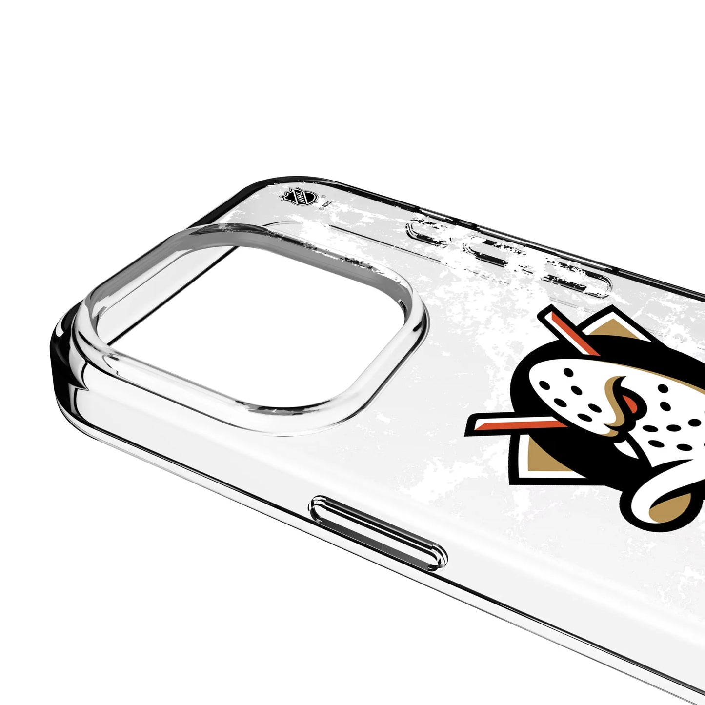 Anaheim Ducks Ice Stripe Clear Phone Case for Apple iPhone