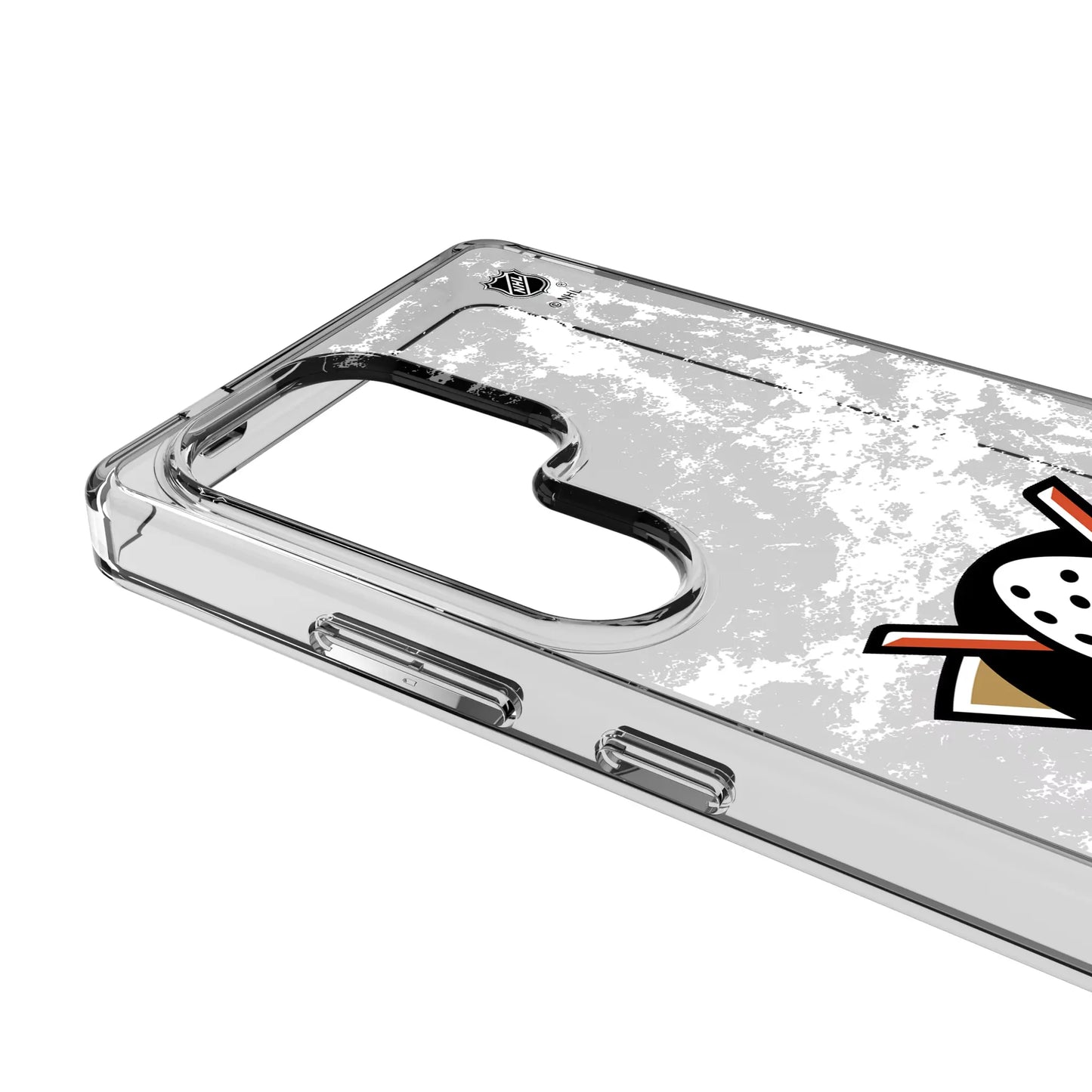 Anaheim Ducks Ice Stripe Clear Phone Case for Samsung Galaxy