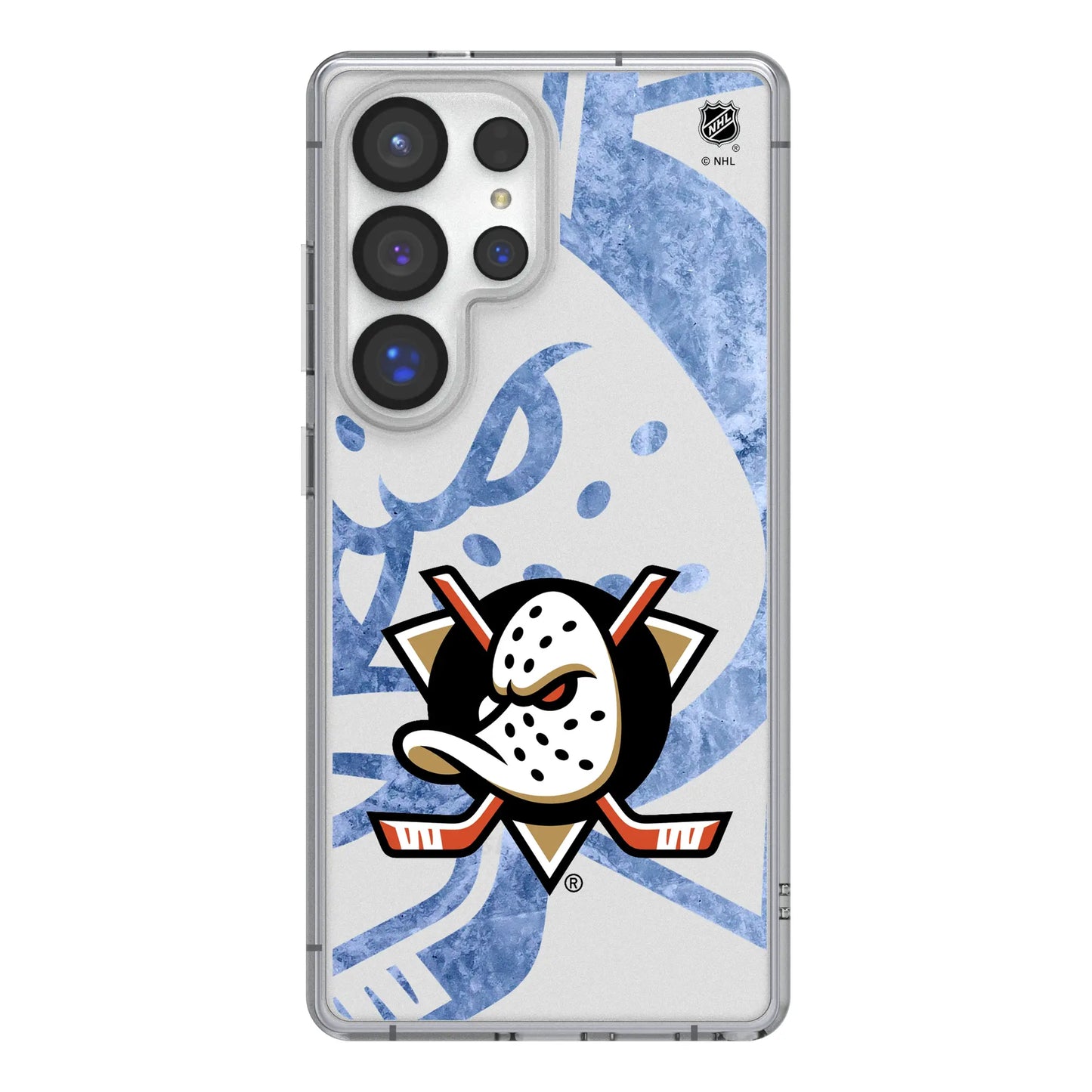 Anaheim Ducks Ice Tilt Clear Phone Case for Samsung Galaxy