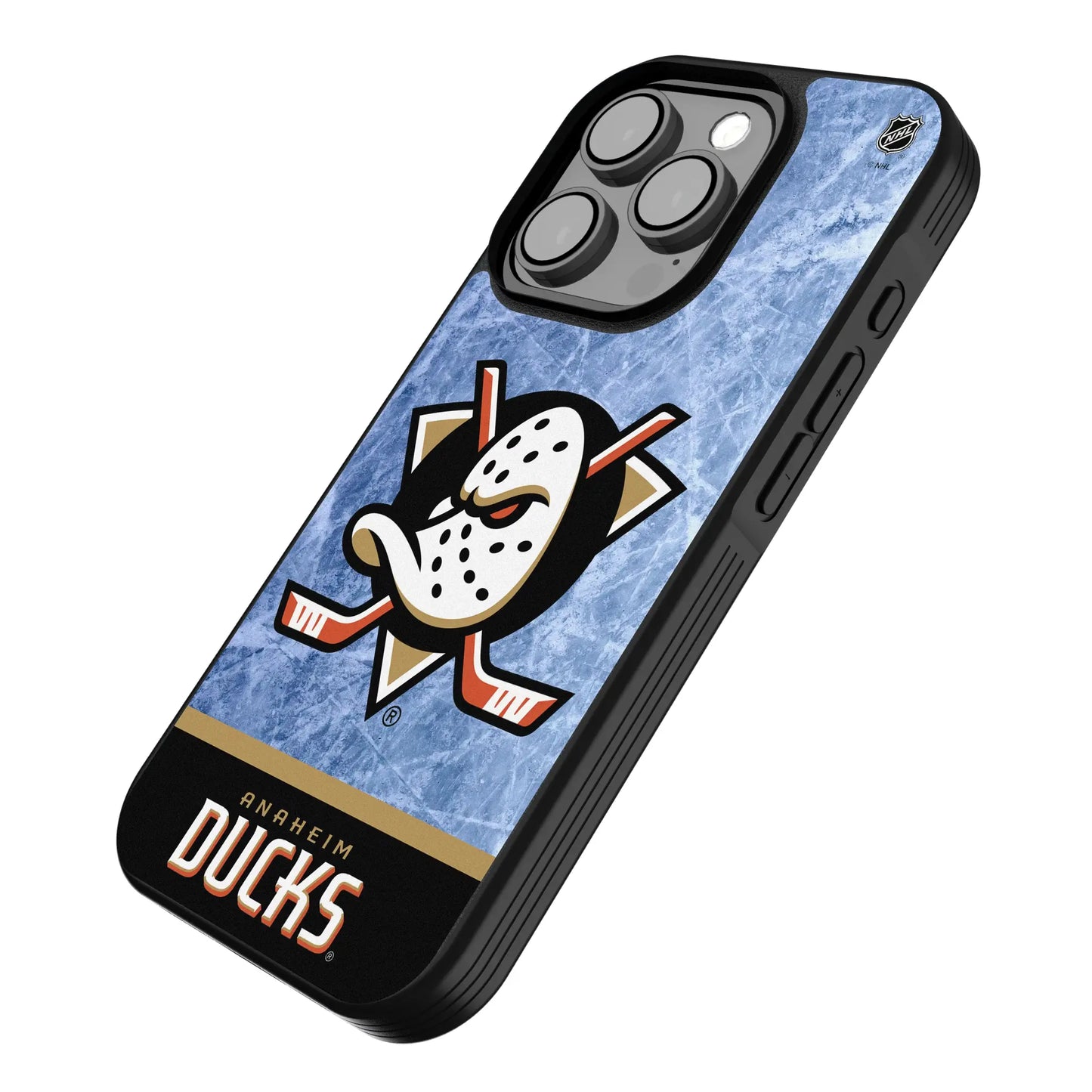 Anaheim Ducks Ice Wordmark Bump Phone Case for Apple iPhone