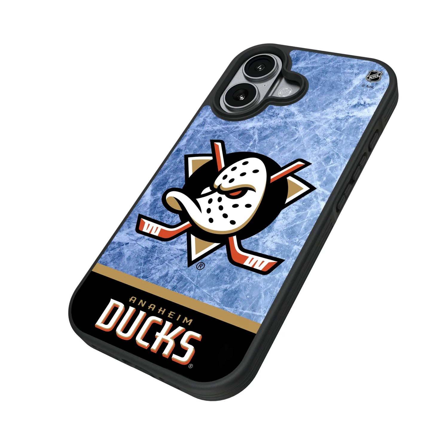 Anaheim Ducks Ice Wordmark Bump Phone Case for Apple iPhone