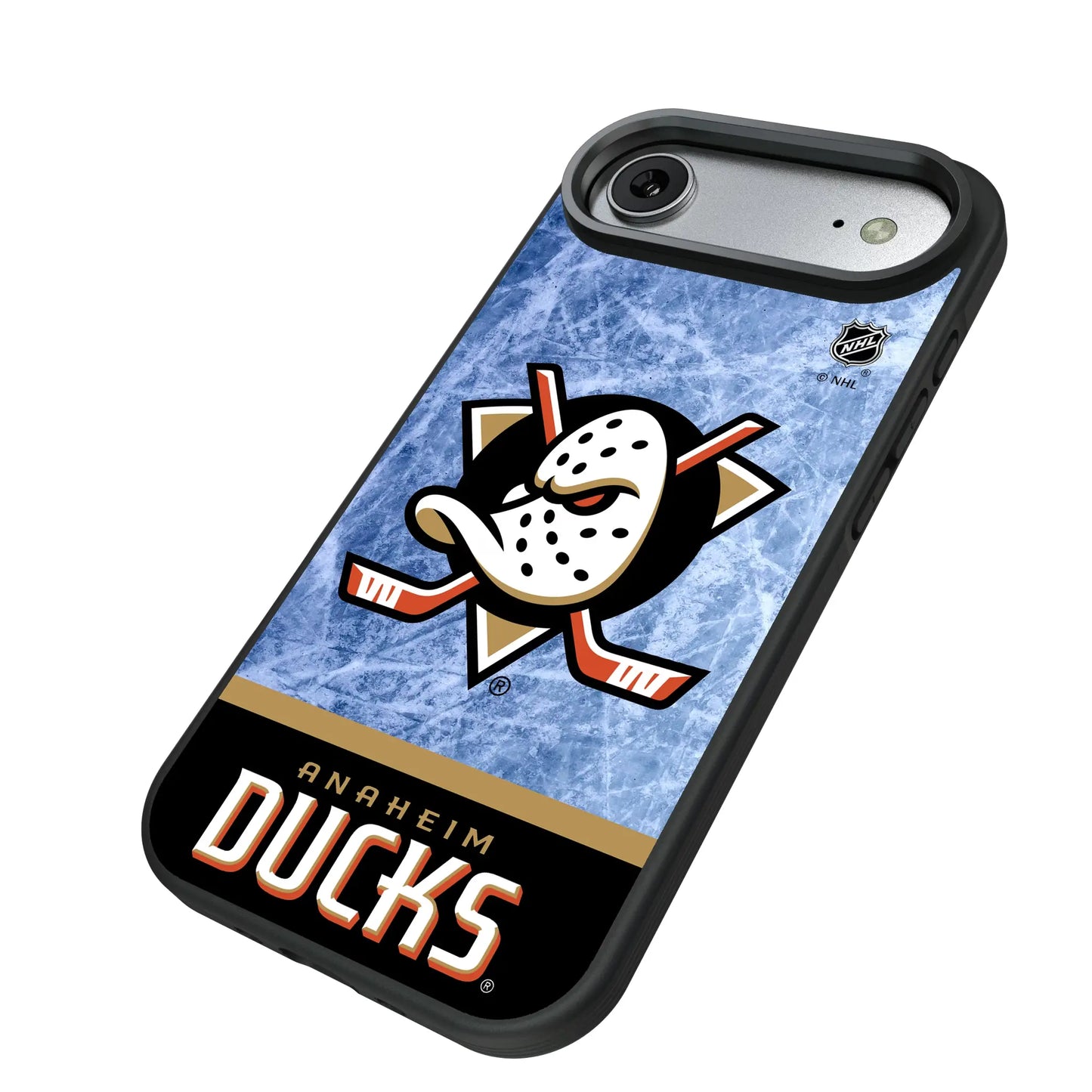 Anaheim Ducks Ice Wordmark Bump Phone Case for Apple iPhone