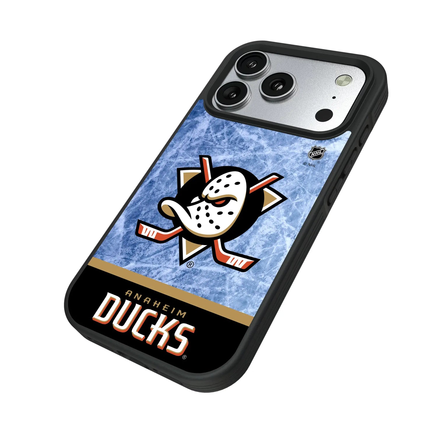 Anaheim Ducks Ice Wordmark Bump Phone Case for Apple iPhone