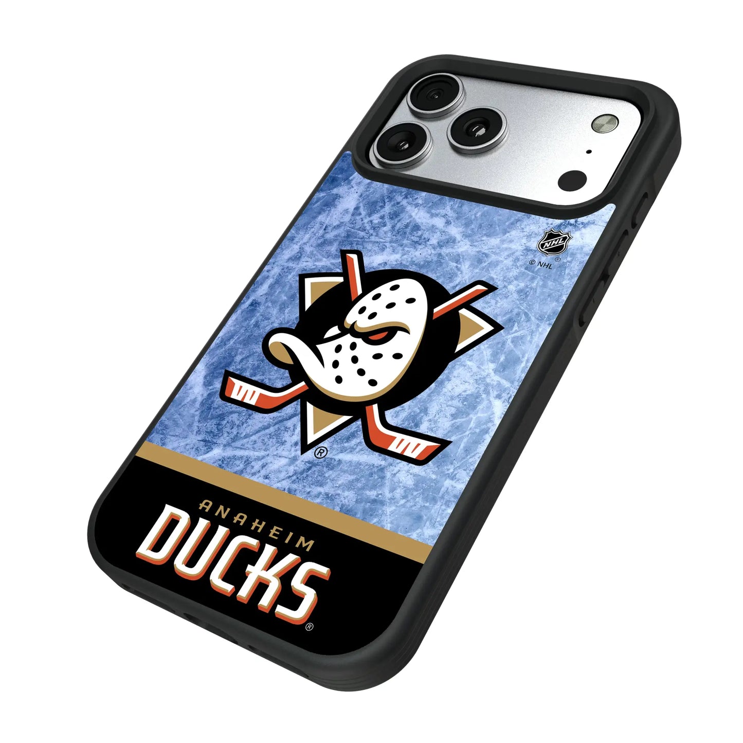 Anaheim Ducks Ice Wordmark Bump Phone Case for Apple iPhone
