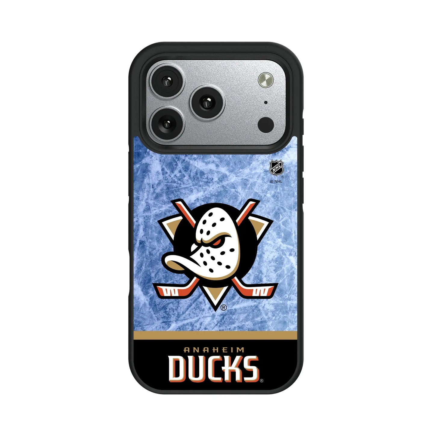 Anaheim Ducks Ice Wordmark Bump Phone Case for Apple iPhone