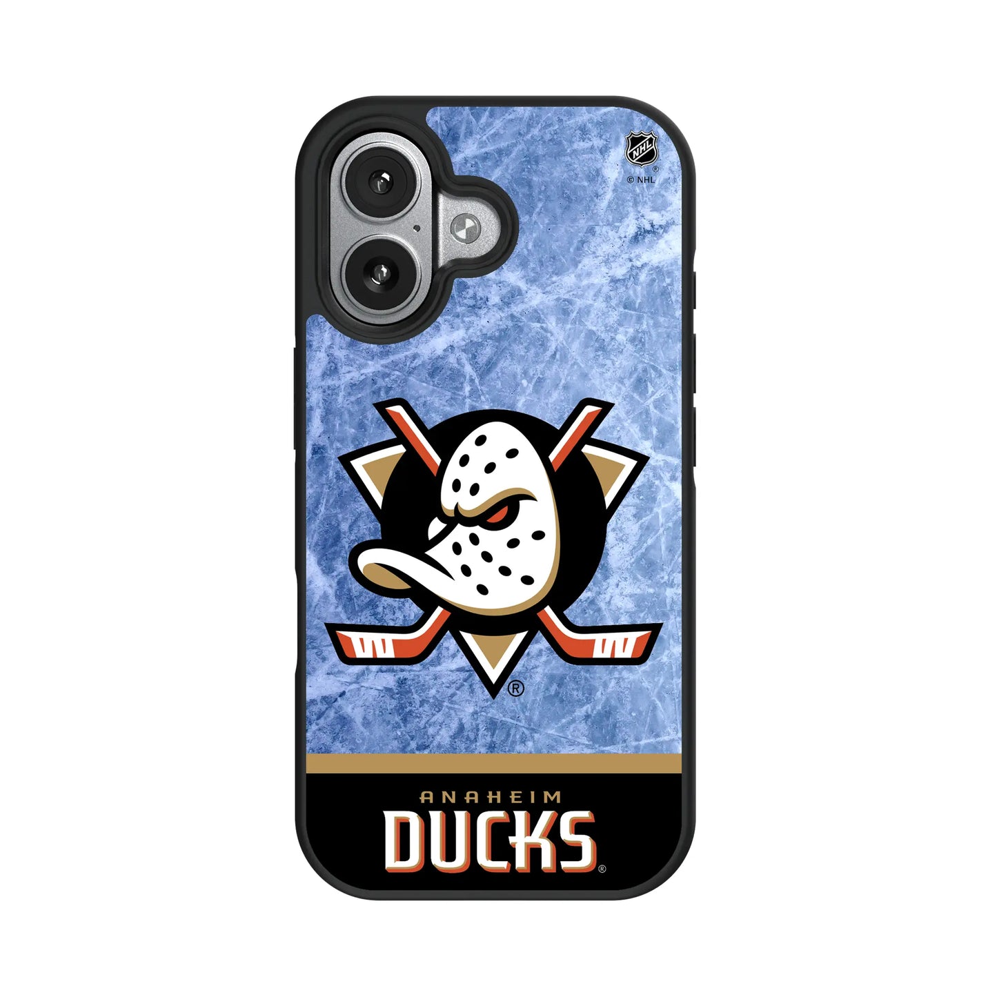 Anaheim Ducks Ice Wordmark Bump Phone Case for Apple iPhone