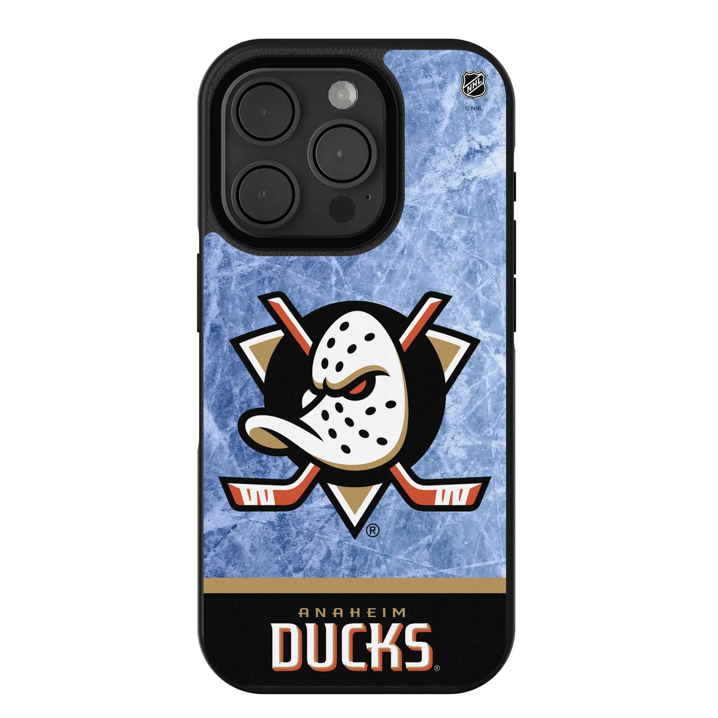 Anaheim Ducks Ice Wordmark Bump Phone Case for Apple iPhone