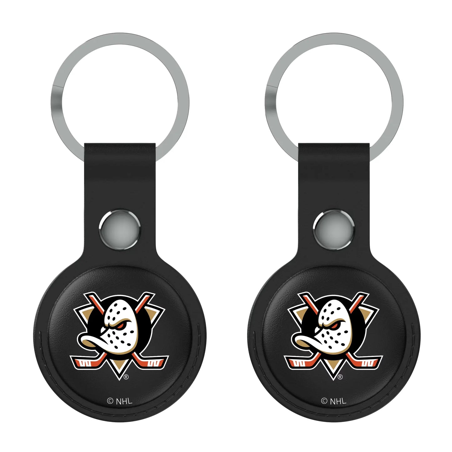 Anaheim Ducks Insignia Black Airtag Holder 2-Pack