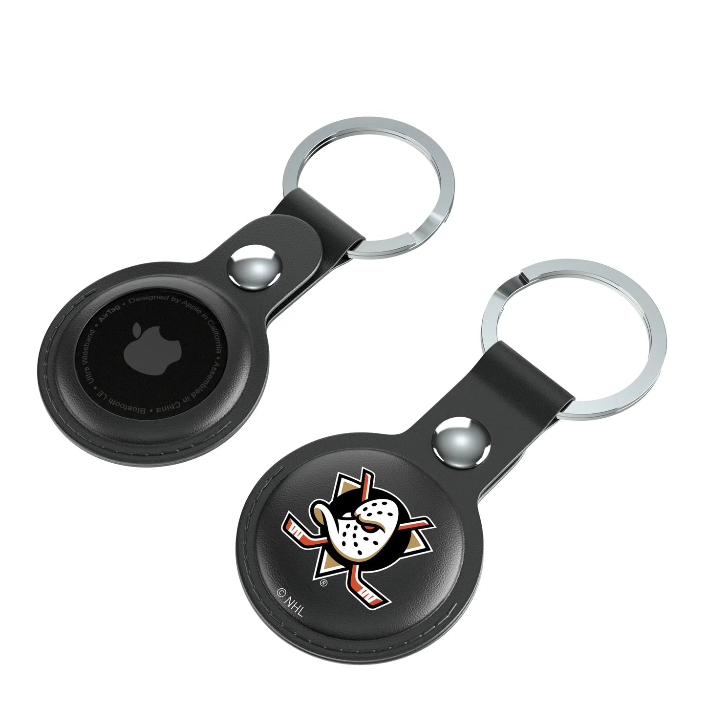 Anaheim Ducks Insignia Black Airtag Holder 2-Pack