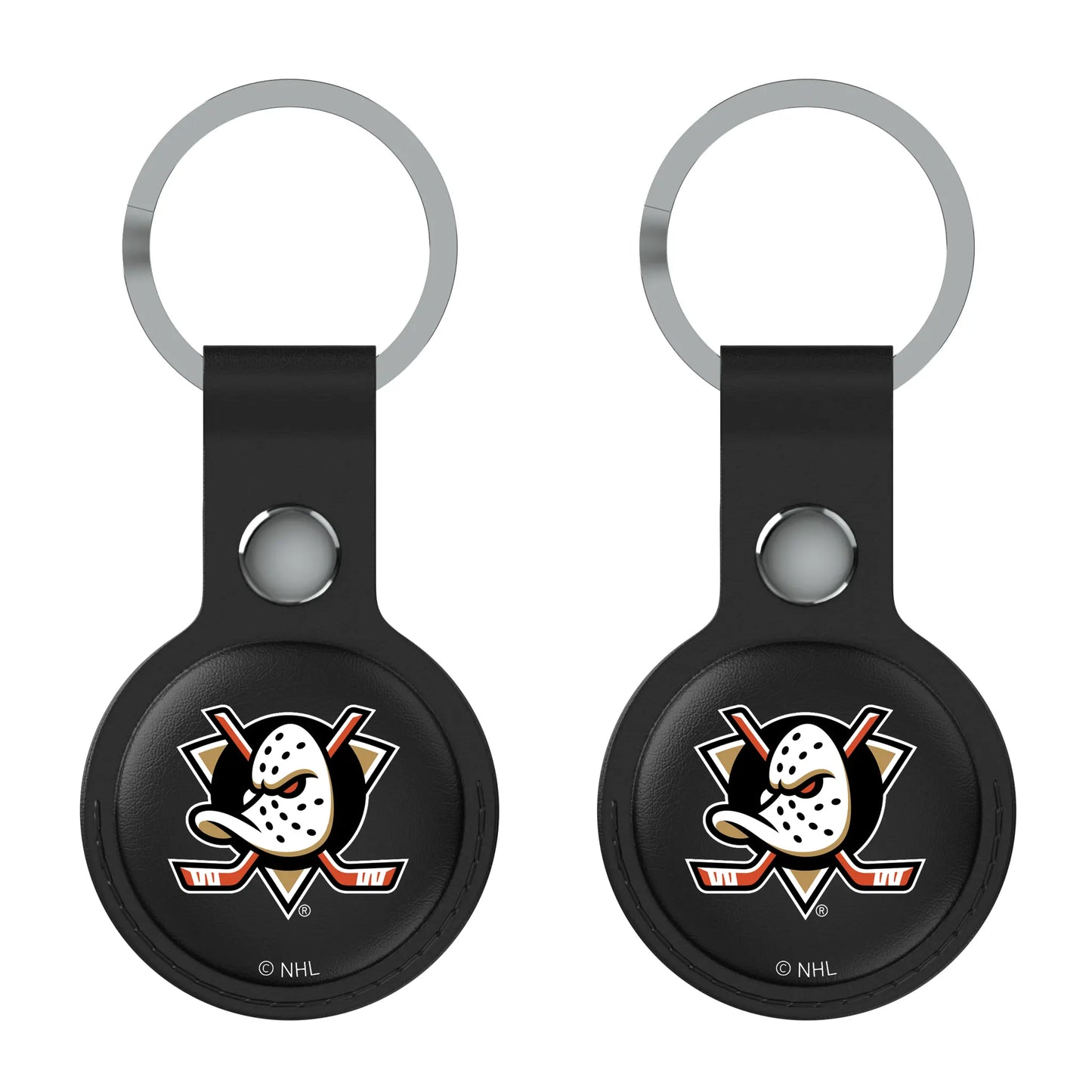 Anaheim Ducks Insignia Black Airtag Holder 2-Pack
