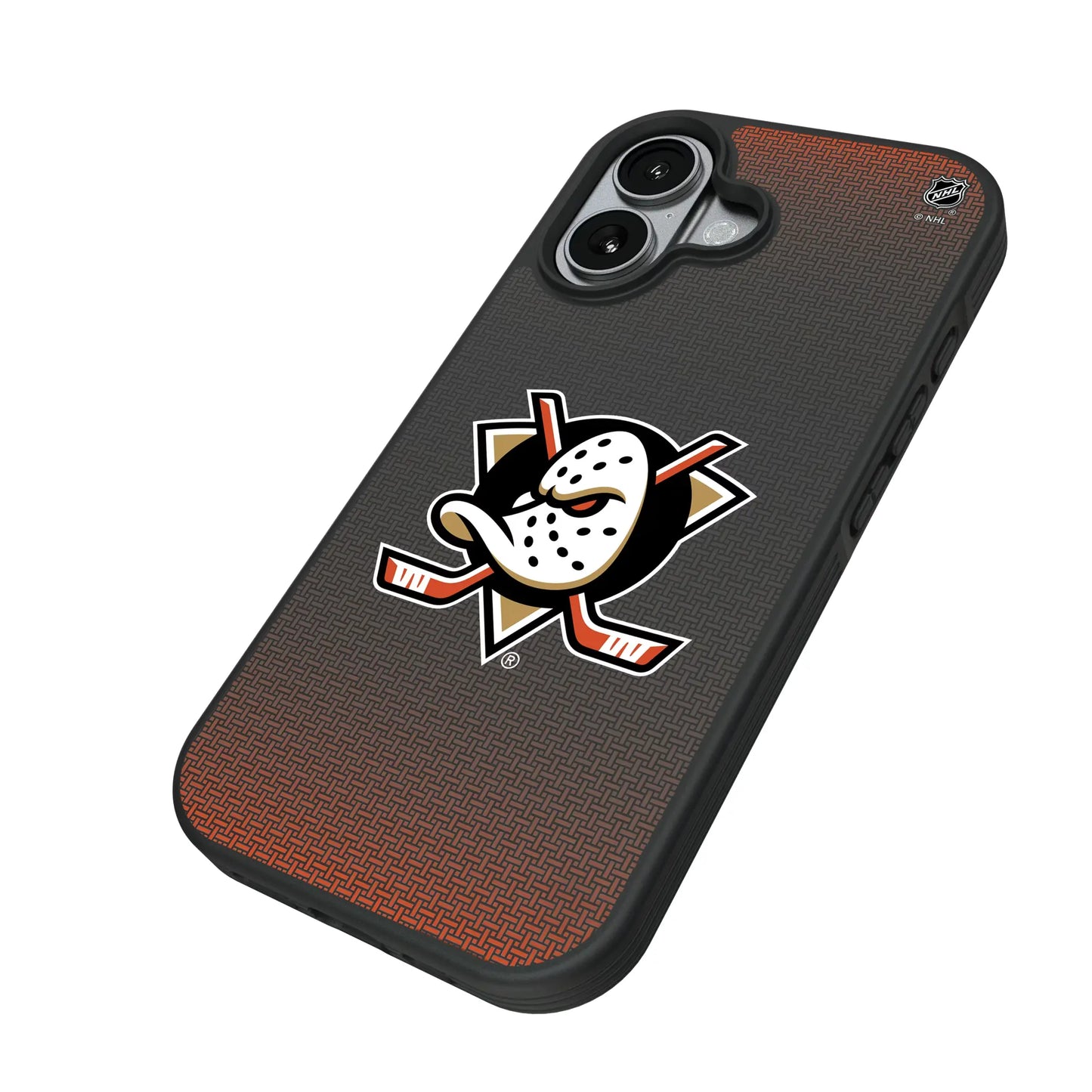 Anaheim Ducks Linen Bump Phone Case for Apple iPhone