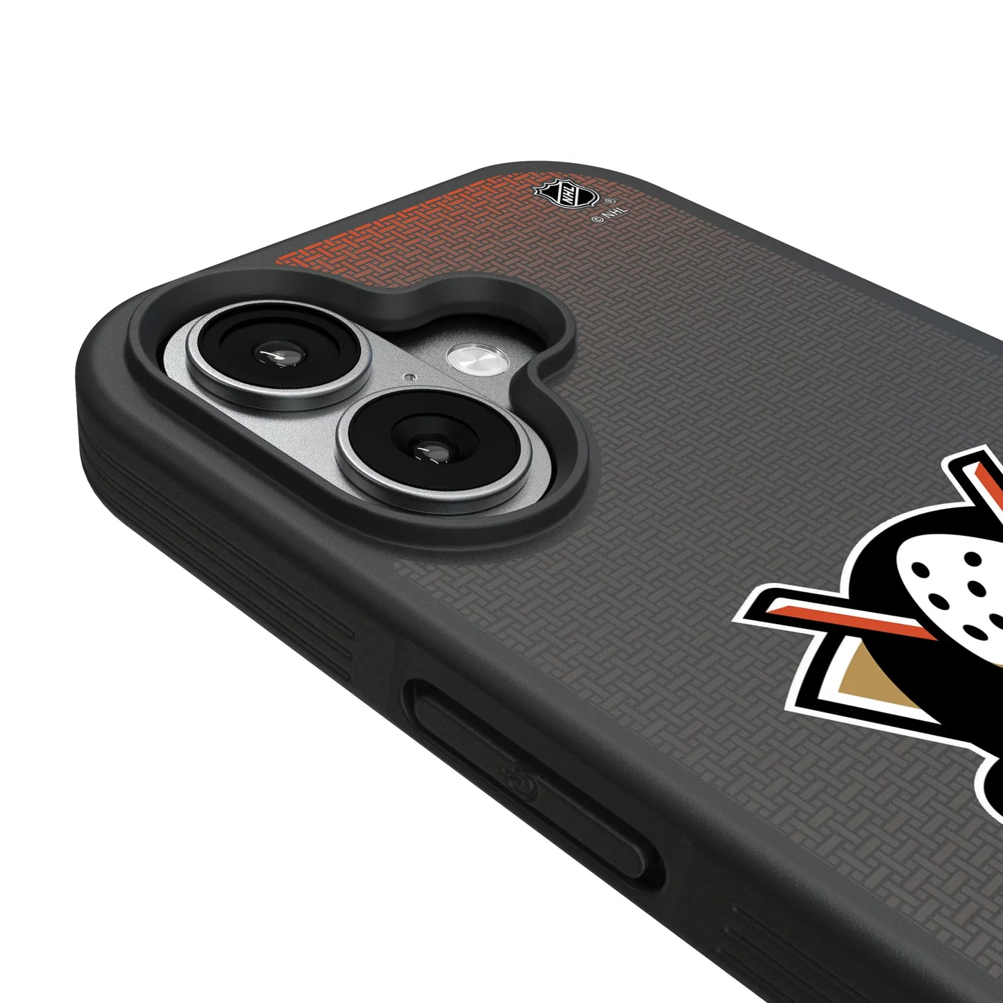 Anaheim Ducks Linen Bump Phone Case for Apple iPhone