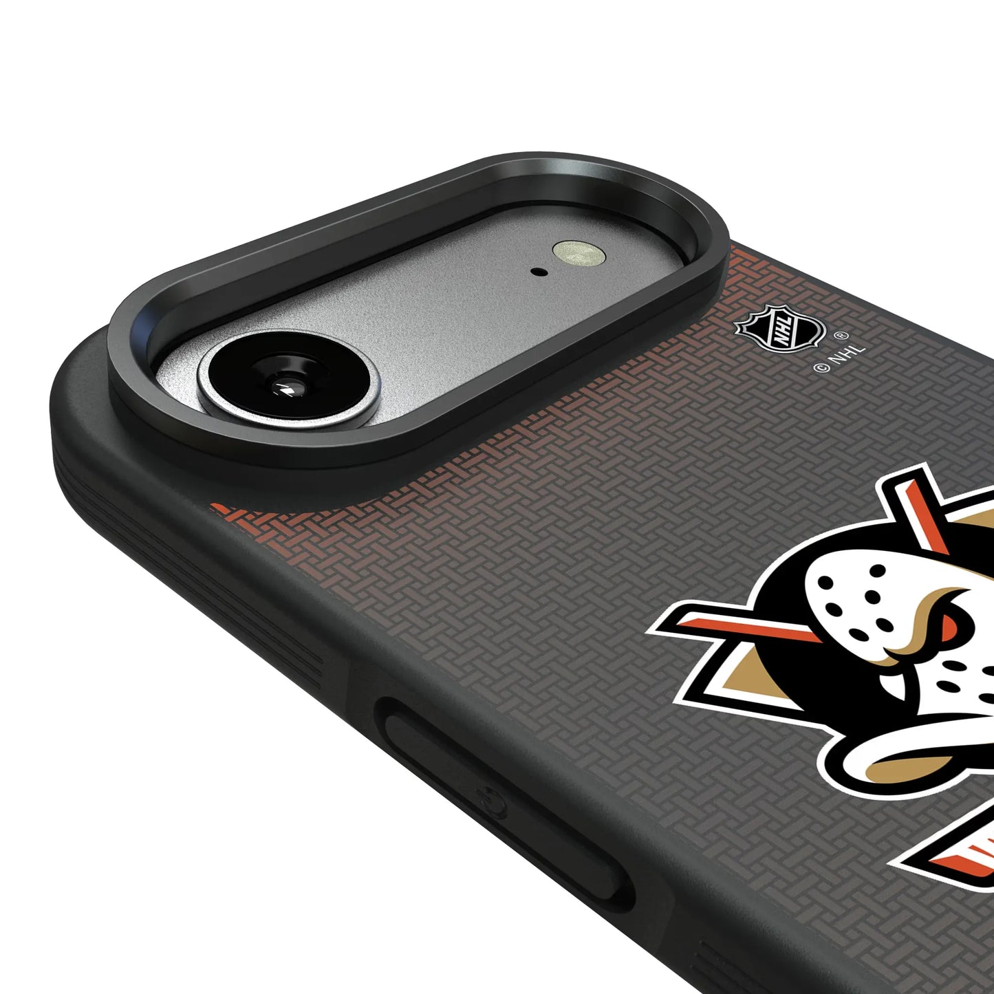 Anaheim Ducks Linen Bump Phone Case for Apple iPhone