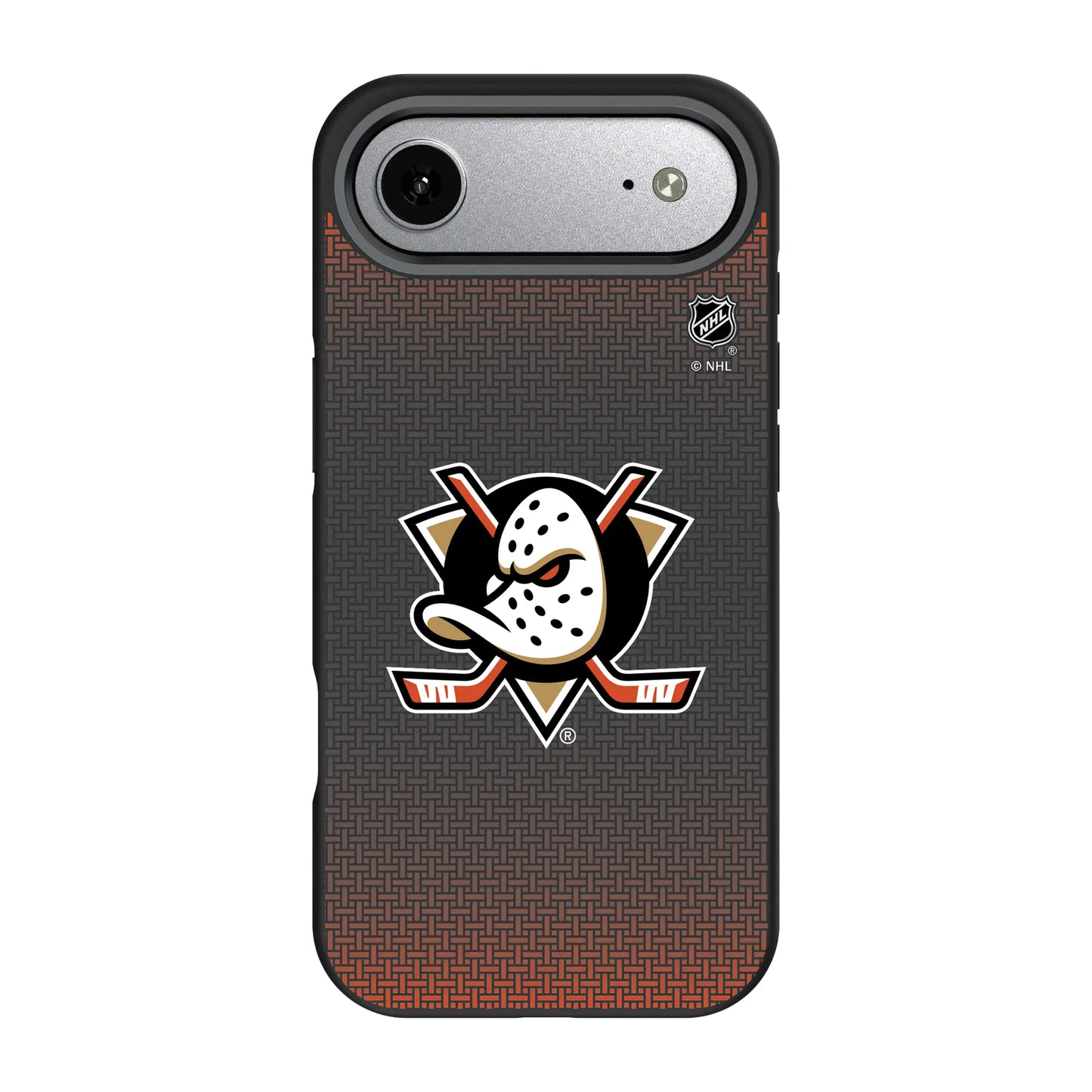 Anaheim Ducks Linen Bump Phone Case for Apple iPhone