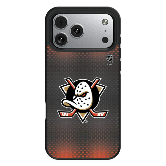 Anaheim Ducks Linen Bump Phone Case for Apple iPhone