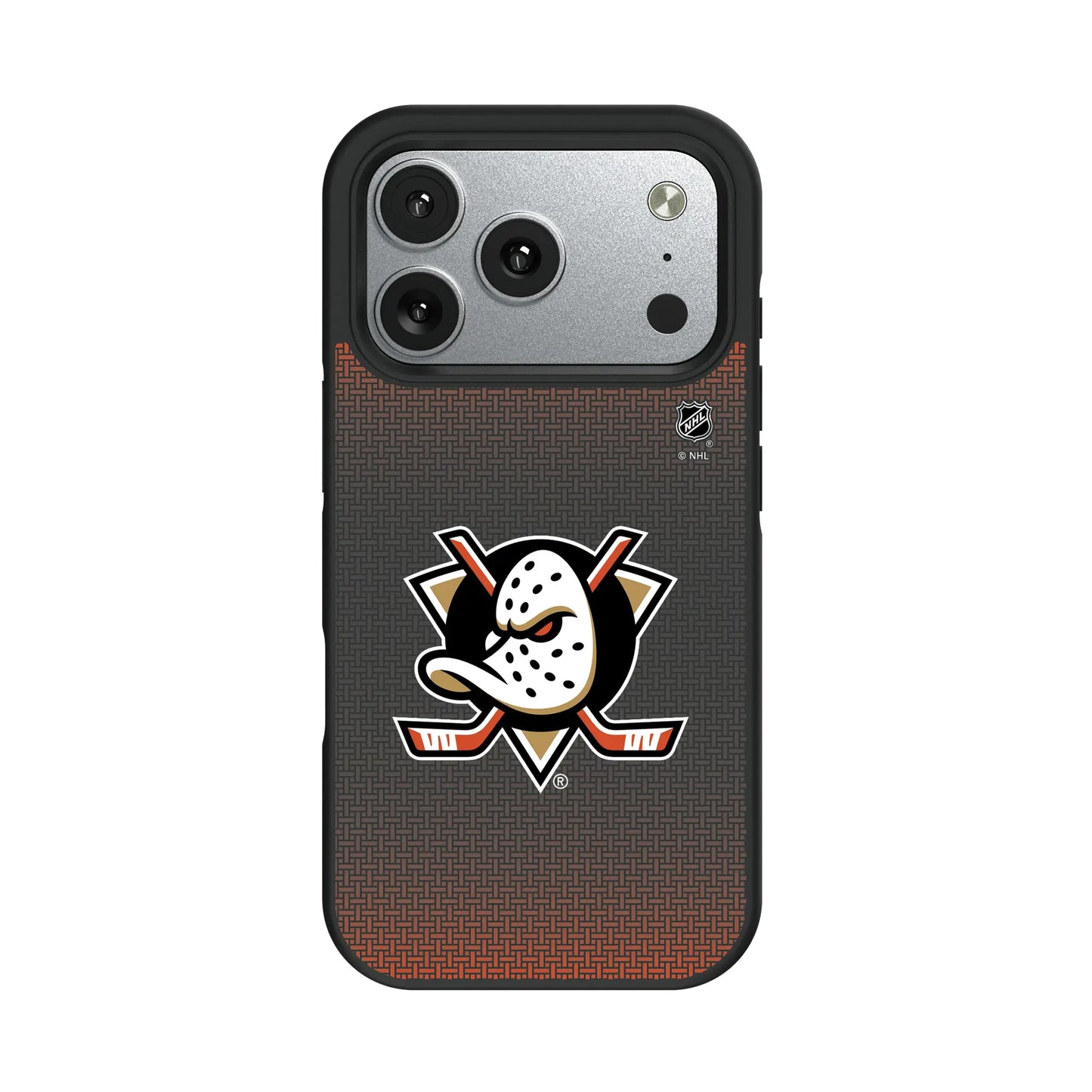 Anaheim Ducks Linen Bump Phone Case for Apple iPhone