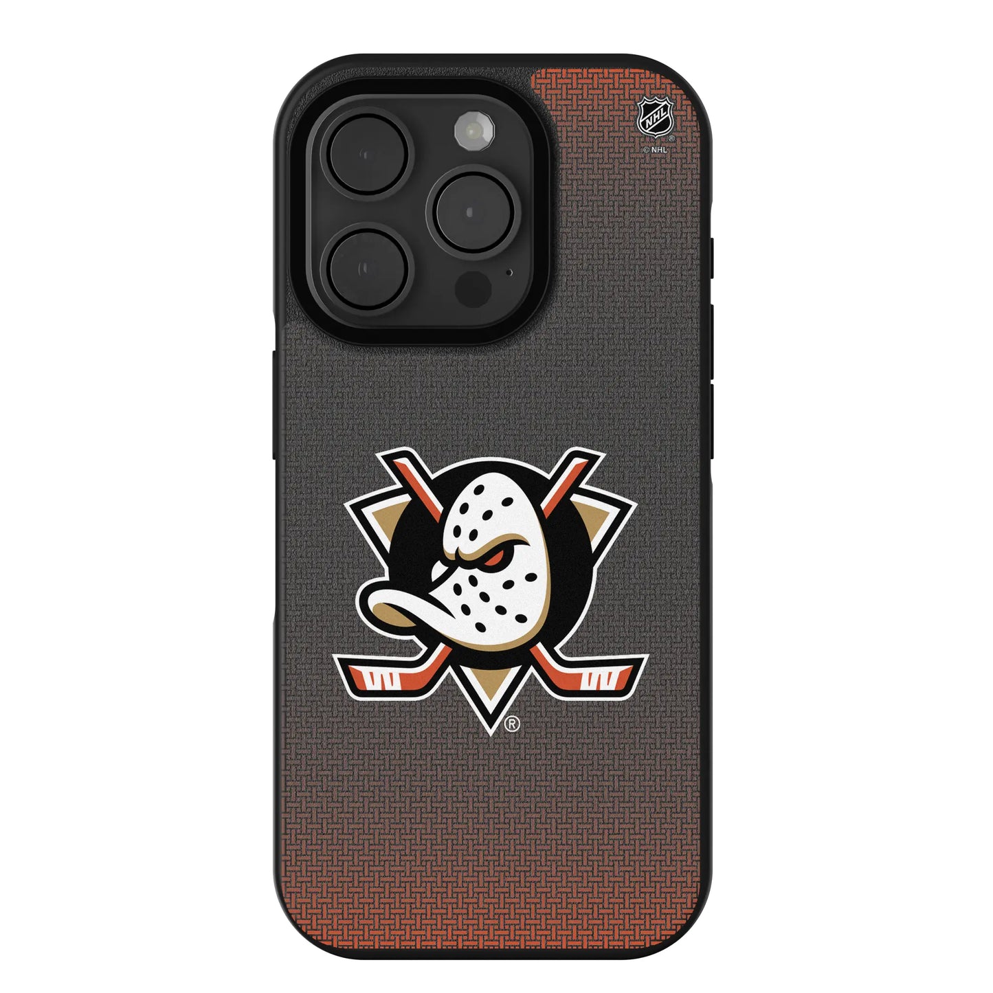 Anaheim Ducks Linen Bump Phone Case for Apple iPhone