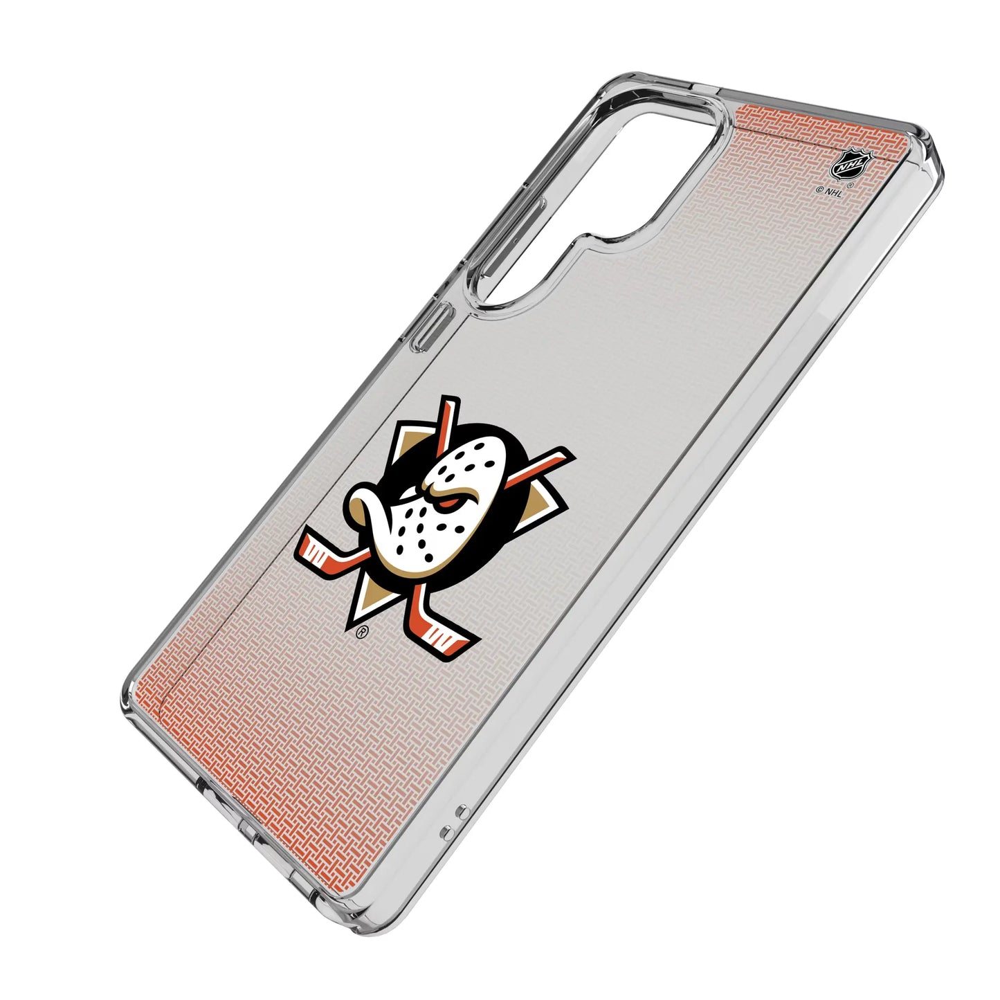 Anaheim Ducks Linen Clear Phone Case for Samsung Galaxy