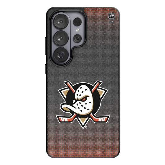 Anaheim Ducks Linen MagSafe Compatible Phone Case for Samsung Galaxy
