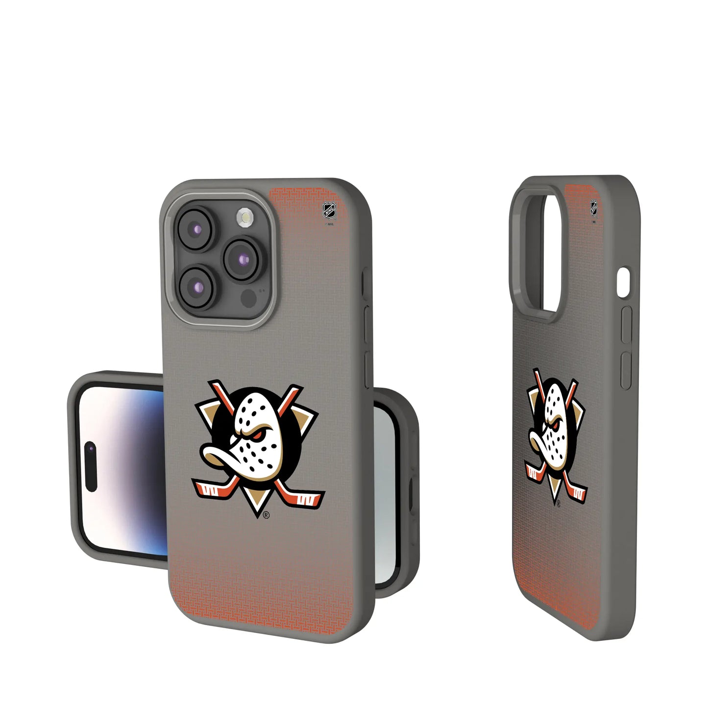 Anaheim Ducks Linen Soft Touch Phone Case for Apple iPhone