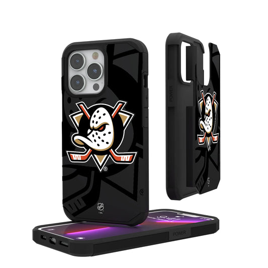 Anaheim Ducks Monocolor Tilt Rugged Phone Case for Apple iPhone