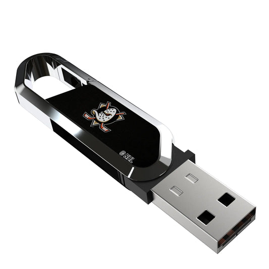 Anaheim Ducks Solid USB 64GB Clip Style Flash Drive