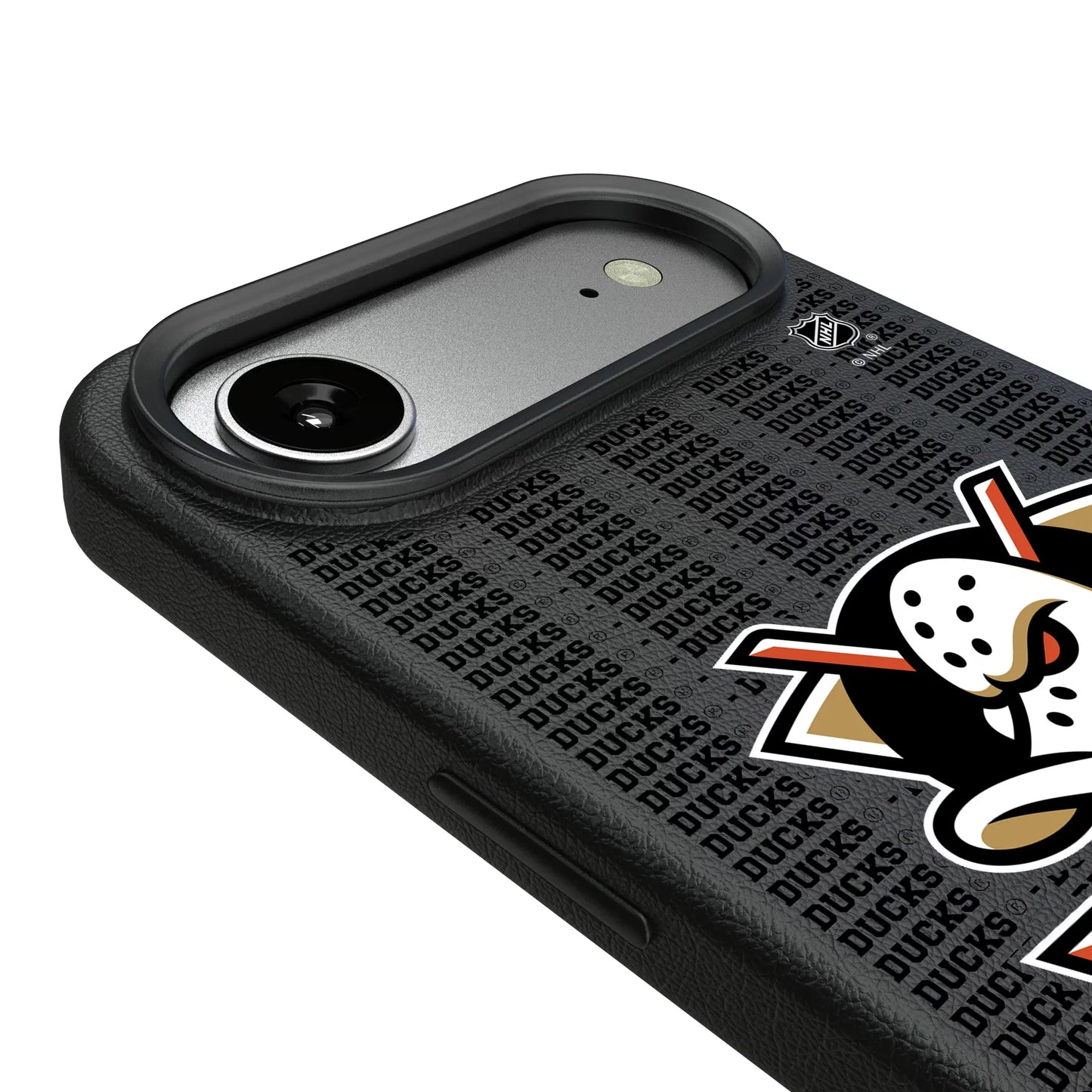 Anaheim Ducks Text Backdrop MagSafe Compatible Phone Case for Apple iPhone