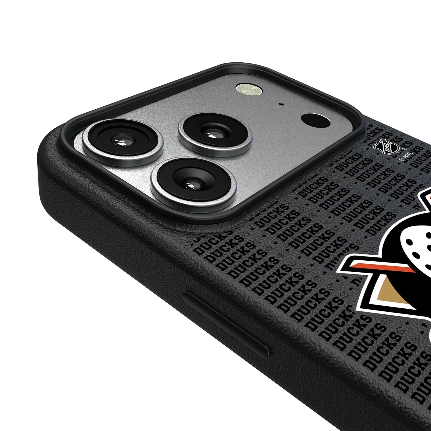 Anaheim Ducks Text Backdrop MagSafe Compatible Phone Case for Apple iPhone