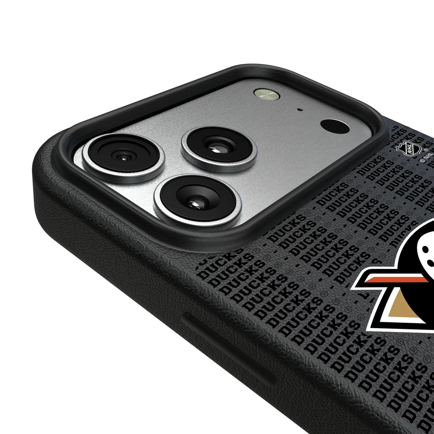 Anaheim Ducks Text Backdrop MagSafe Compatible Phone Case for Apple iPhone