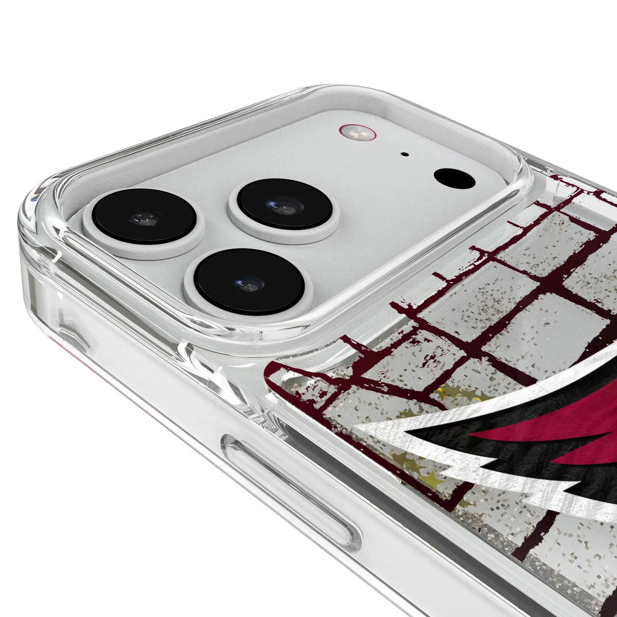 Arizona Cardinals Brick Glitter Phone Case for Apple iPhone