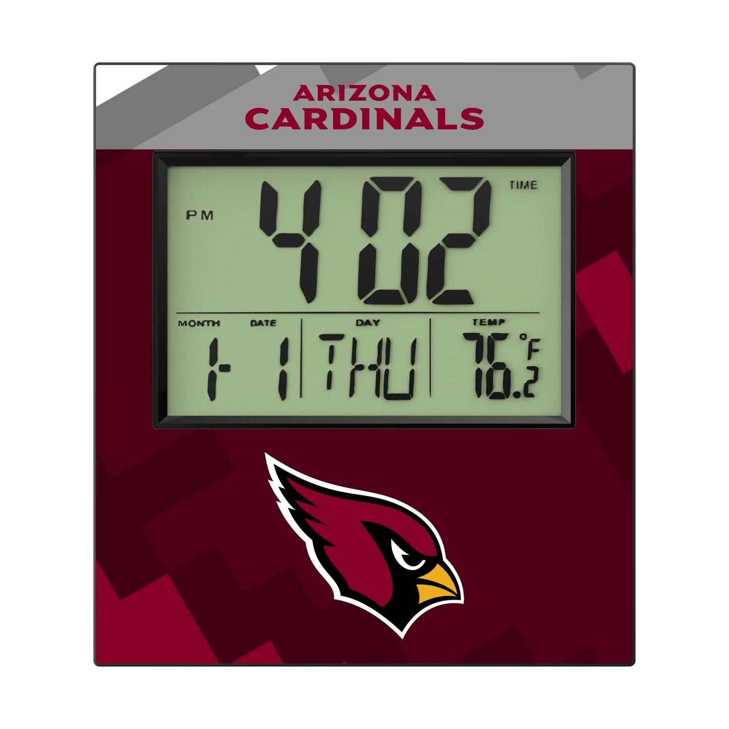 Arizona Cardinals Color Block Wall Clock