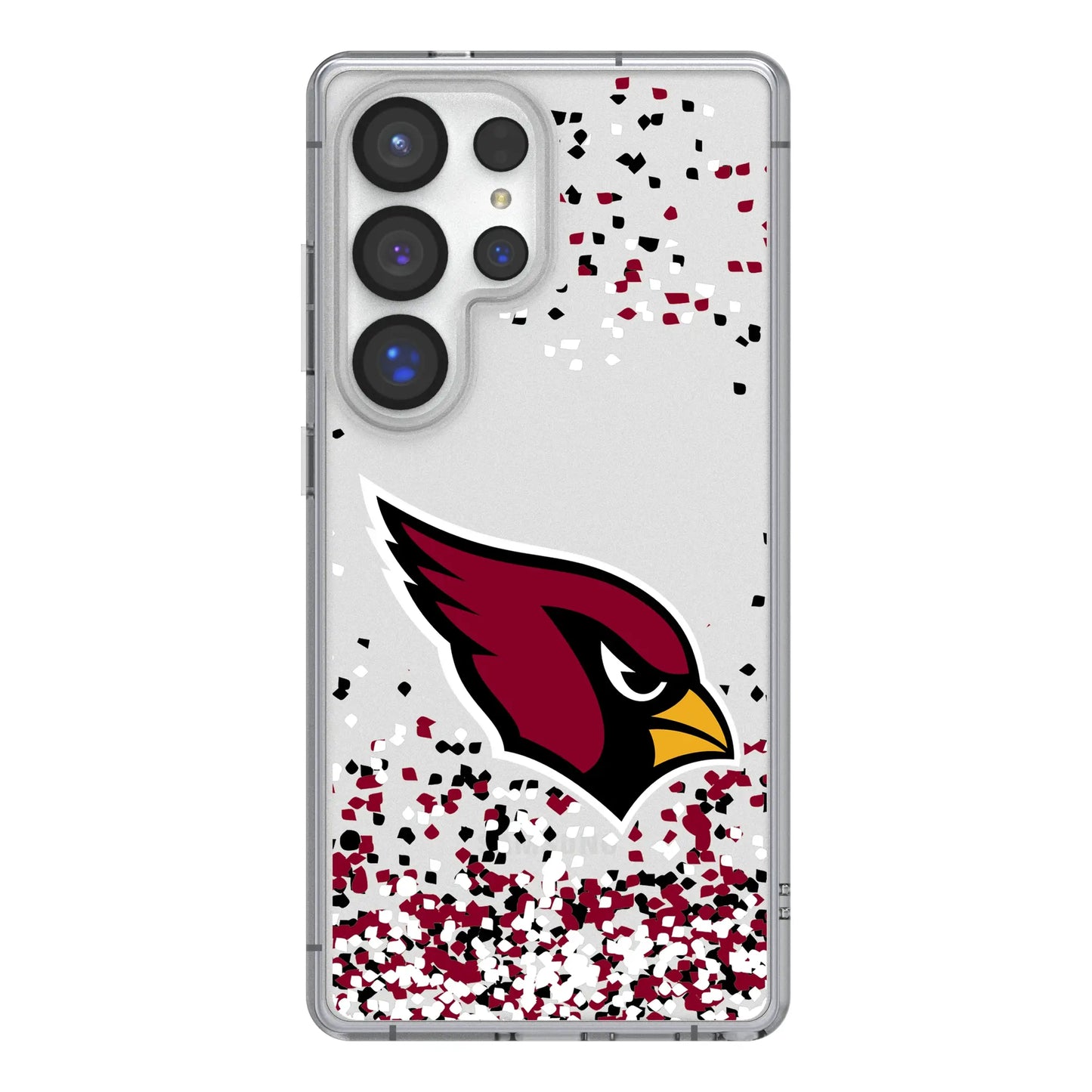 Arizona Cardinals Confetti Clear Phone Case for Samsung Galaxy