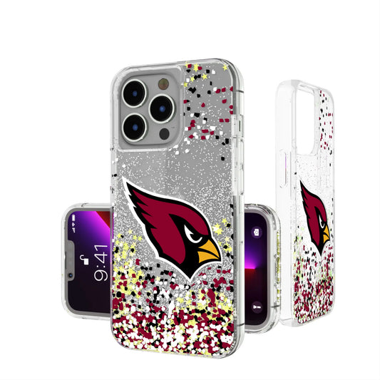 Arizona Cardinals Confetti Glitter Phone Case for Apple iPhone