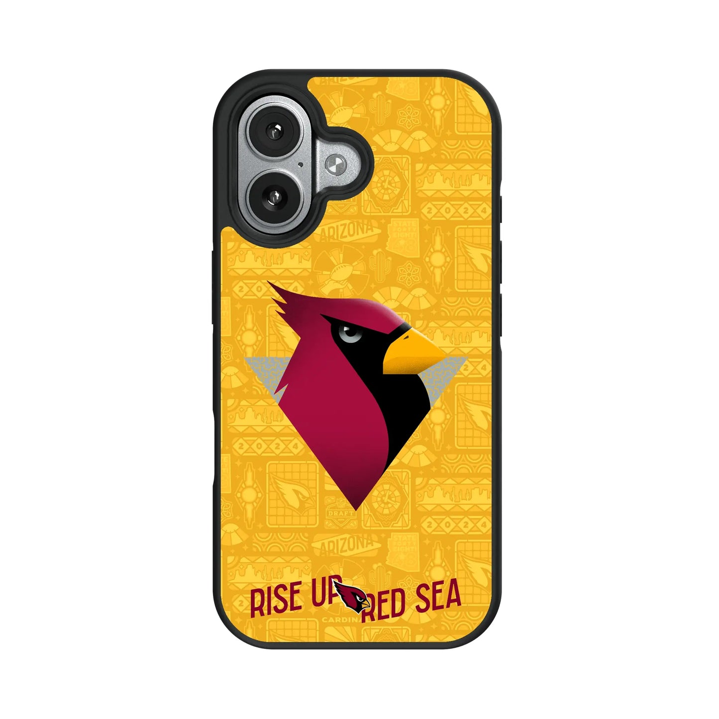 Arizona Cardinals Deco Bump Phone Case for Apple iPhone