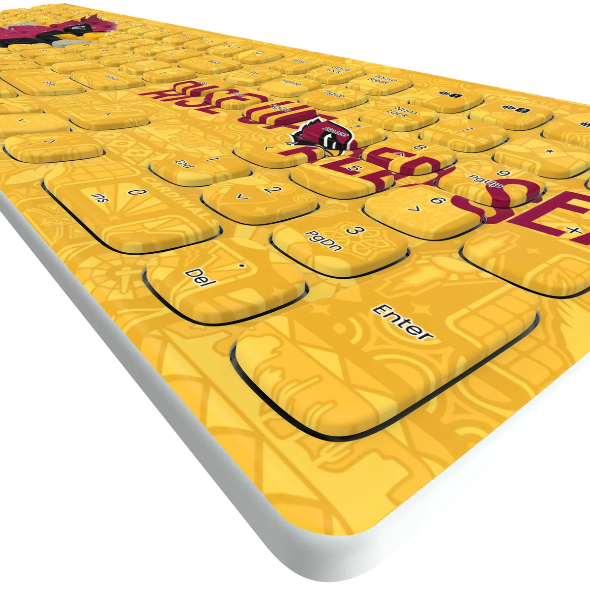 Arizona Cardinals Deco Curved Wireless Keyboard