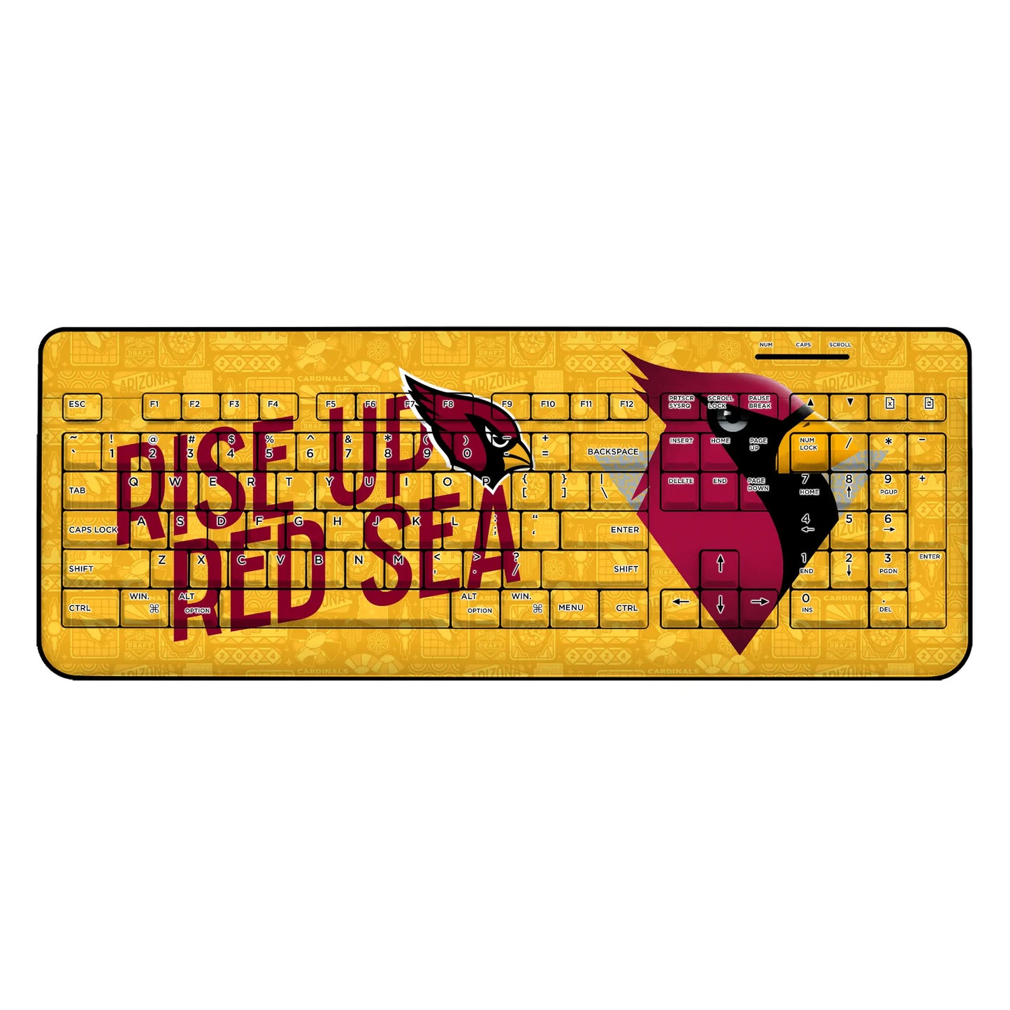 Arizona Cardinals Deco Wireless USB Keyboard